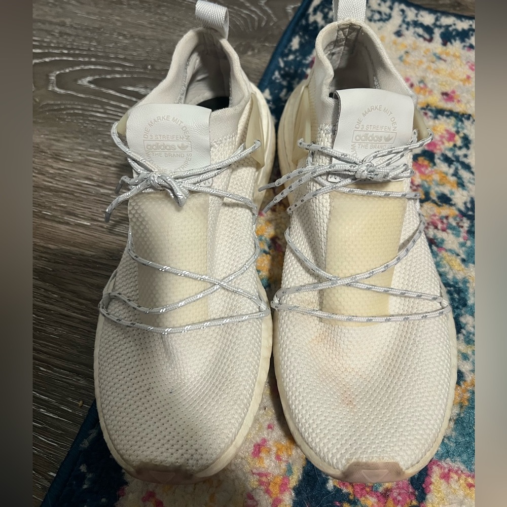 White adidas sneakers
